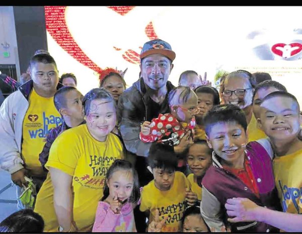 Cesar Montano at  the 25th anniversary celebration  of the Down Syndrome Association of the Philippines 