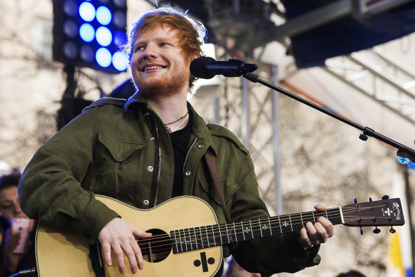 Ed Sheeran performs on NBC's "Today" show on Wednesday, March 8, 2017, in New York. (Photo by Charles Sykes/Invision/AP)