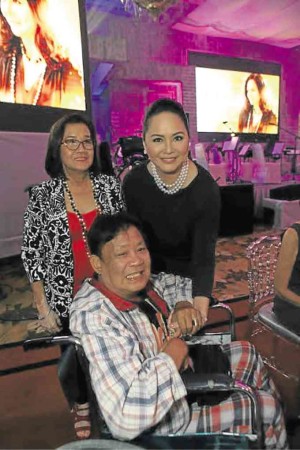 With discoverer Rikki Jimenez during her 60th birthday party 