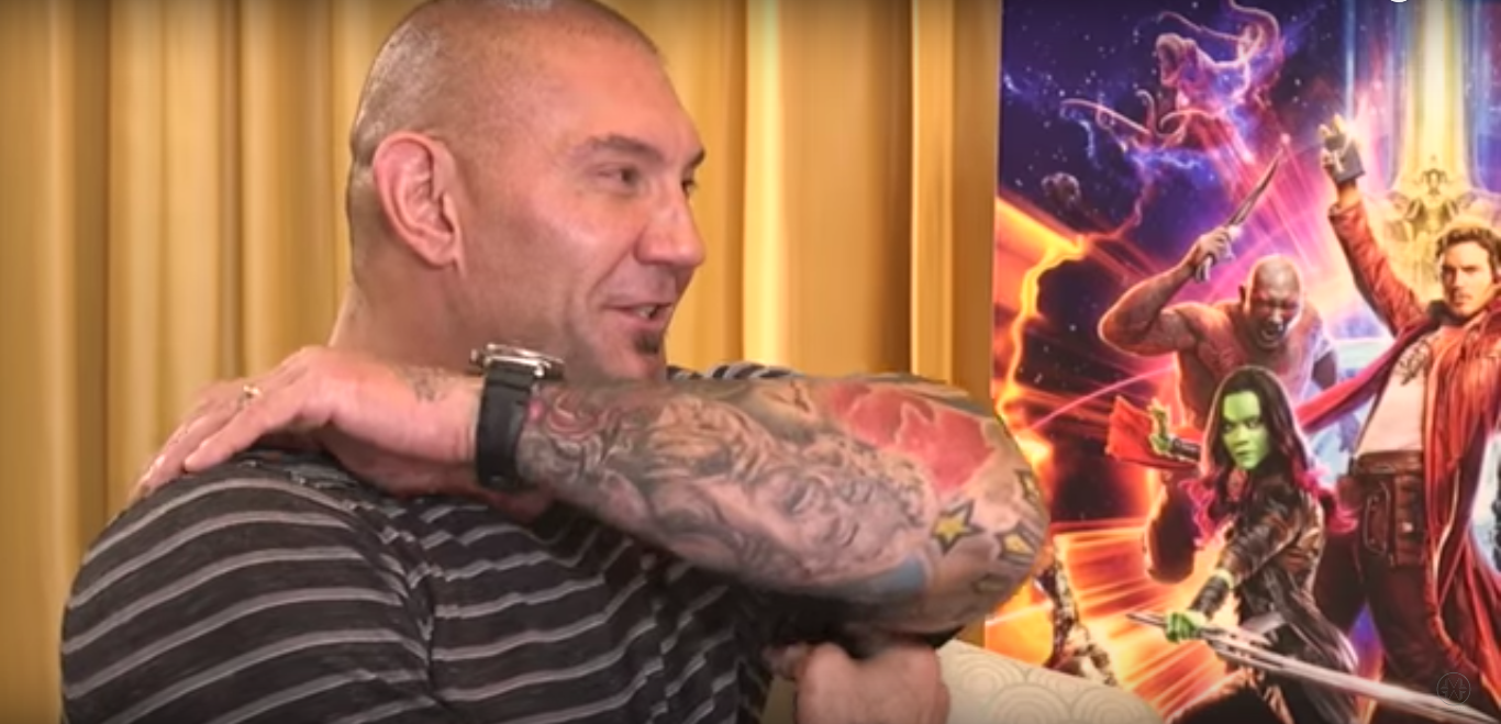 Dave Bautista shows off his Filipinoinspired tattoos