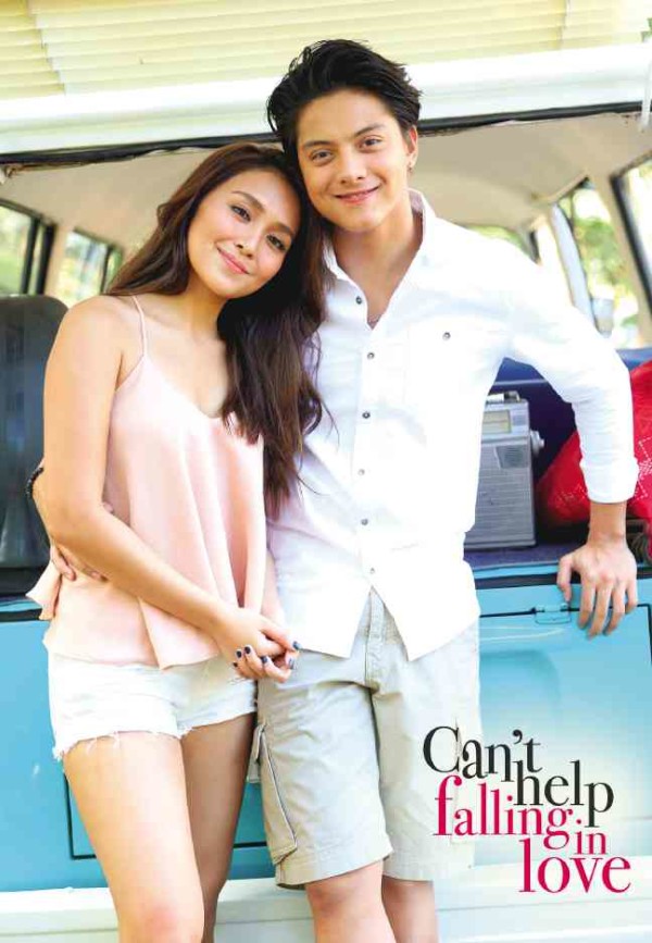 Kathryn Bernardo (left) and Daniel Padilla in “Can’t Help Falling in Love”
