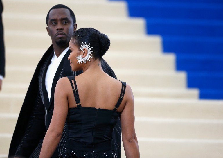 NEW YORK, NY - MAY 01: Cassie and Sean 'P. Diddy' Combs attend "Rei Kawakubo/Comme des Garcons: Art Of The In-Between" Costume Institute Gala at The Metropolitan Museum of Art on May 1, 2017 in New York City.   John Lamparski/Getty Images/AFP