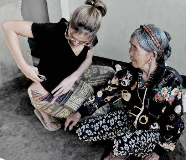 LOOK: Rhian Ramos gets 2nd tattoo from Apo Whang-Od | Inquirer