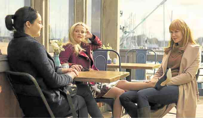 From left: Shailene Woodley, Reese Witherspoon and Nicole Kidman in  “Big Little Lies”