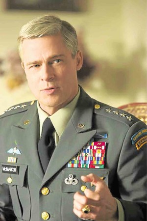 Brad Pitt in “War Machine”—FRANCOIS DUHAMEL/NETFLIX