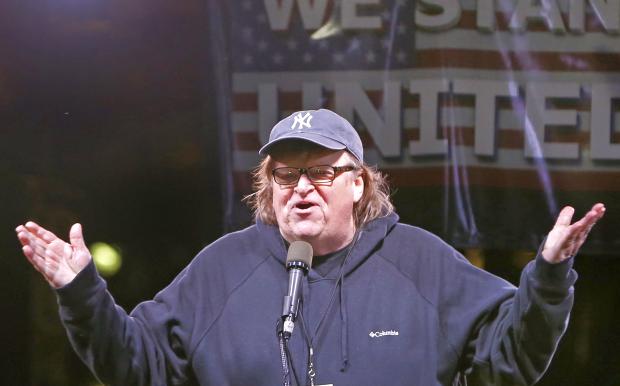 Michael Moore - anti-Trump rally - 19 Jan 2017