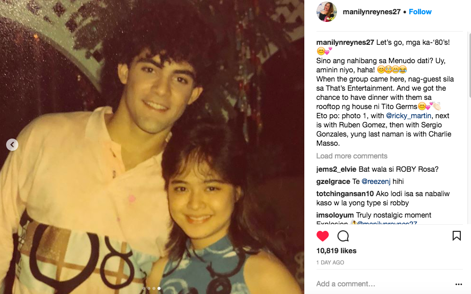 Manylin Reynes posts throwback photo with '80s fad band Menudo ...