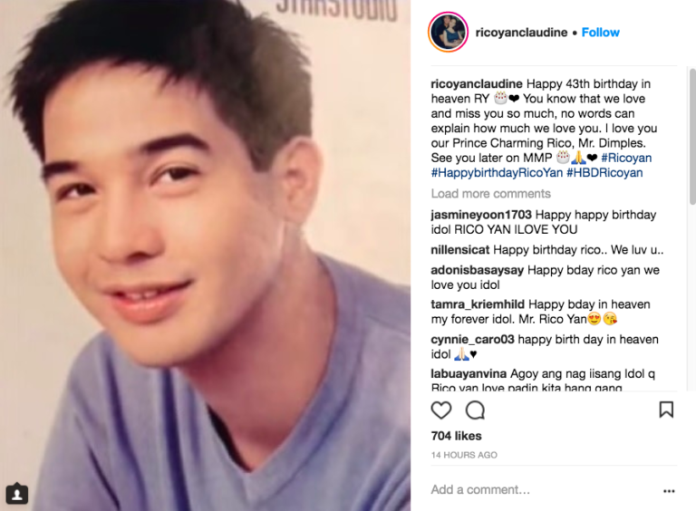 Birthday greetings for Rico Yan flood social media | Inquirer Entertainment