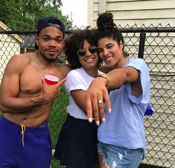 Chance the Rapper, Kirsten Corley, engagement