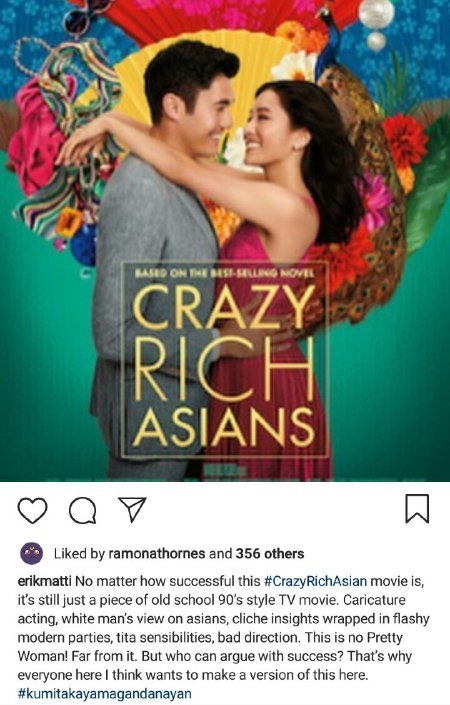  Erik Matti, Crazy Rich Asians