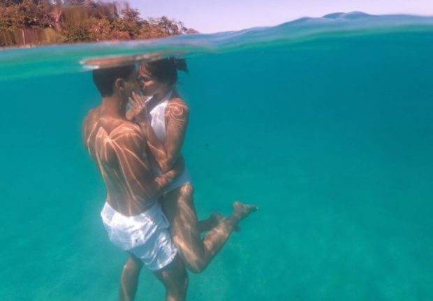 LOOK Iza Calzado kisses fiancé underwater in prewedding