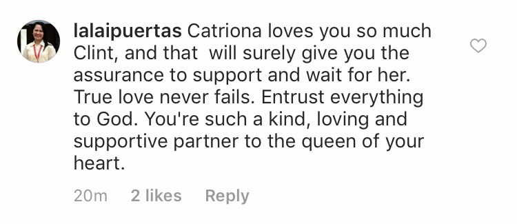 Netizens support Catriona-Clint relationship: Be strong, be patient