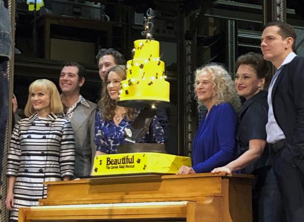 Carole King with cast of Beautiful
