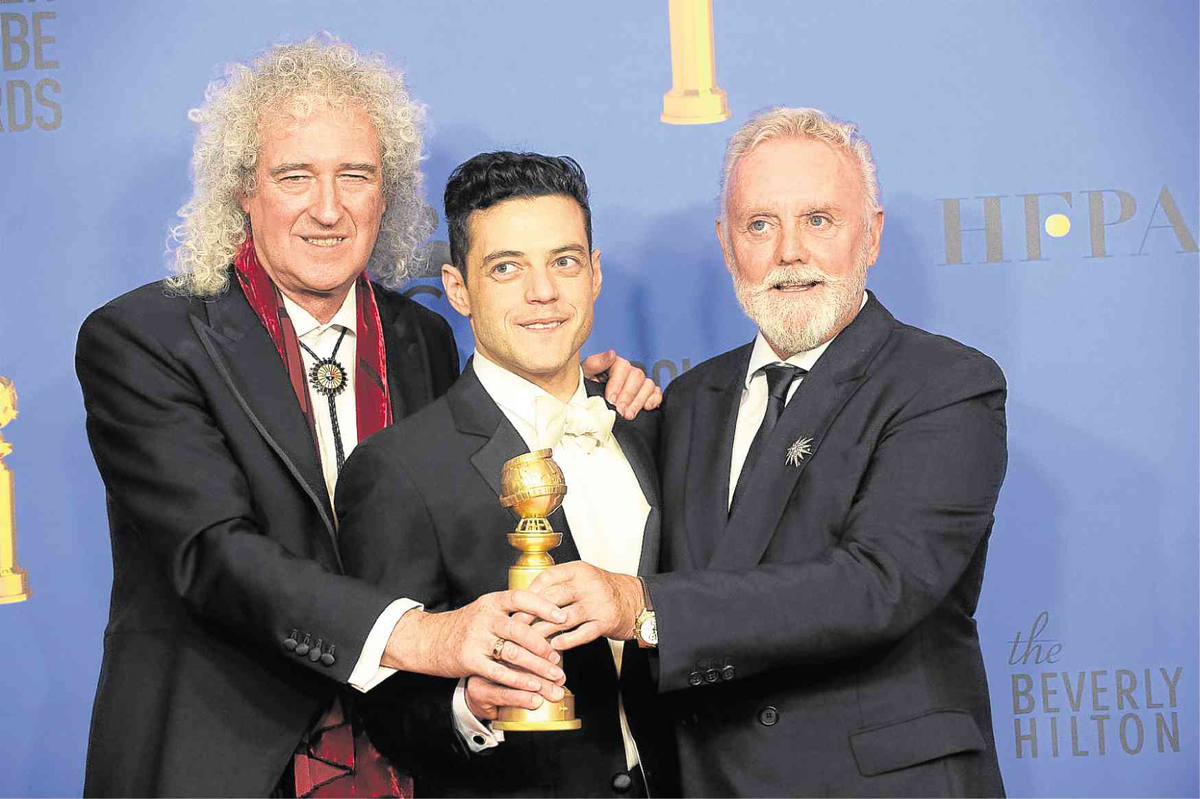 A rockin’ chat with Queen’s Brian May and Roger Taylor before the Globes