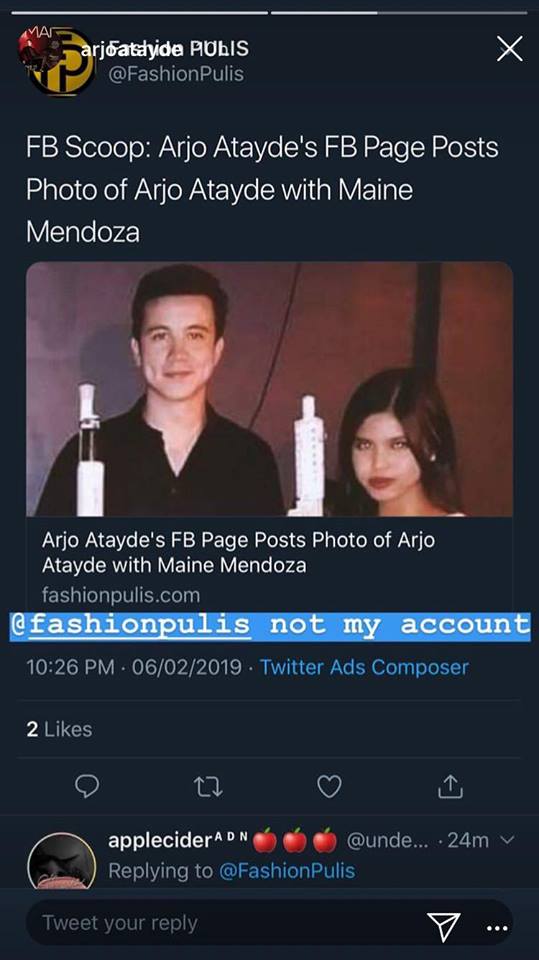 LOOK: Arjo Atayde, Maine together in photo posted on Facebook