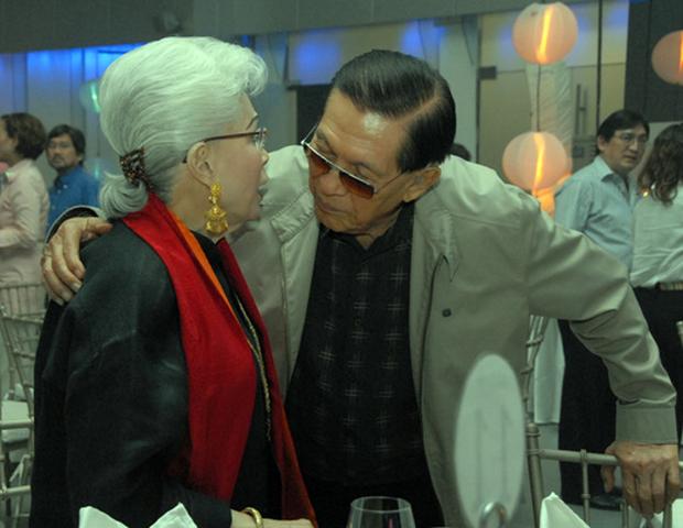 Armida Siguion-Reyna and Juan Ponce Enrile