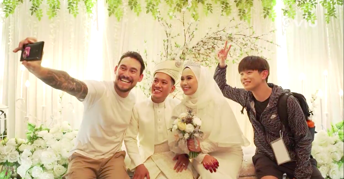 No Sleep, No FOMO host Paul Foster and Eric Nam crashing a wedding in Malaysia