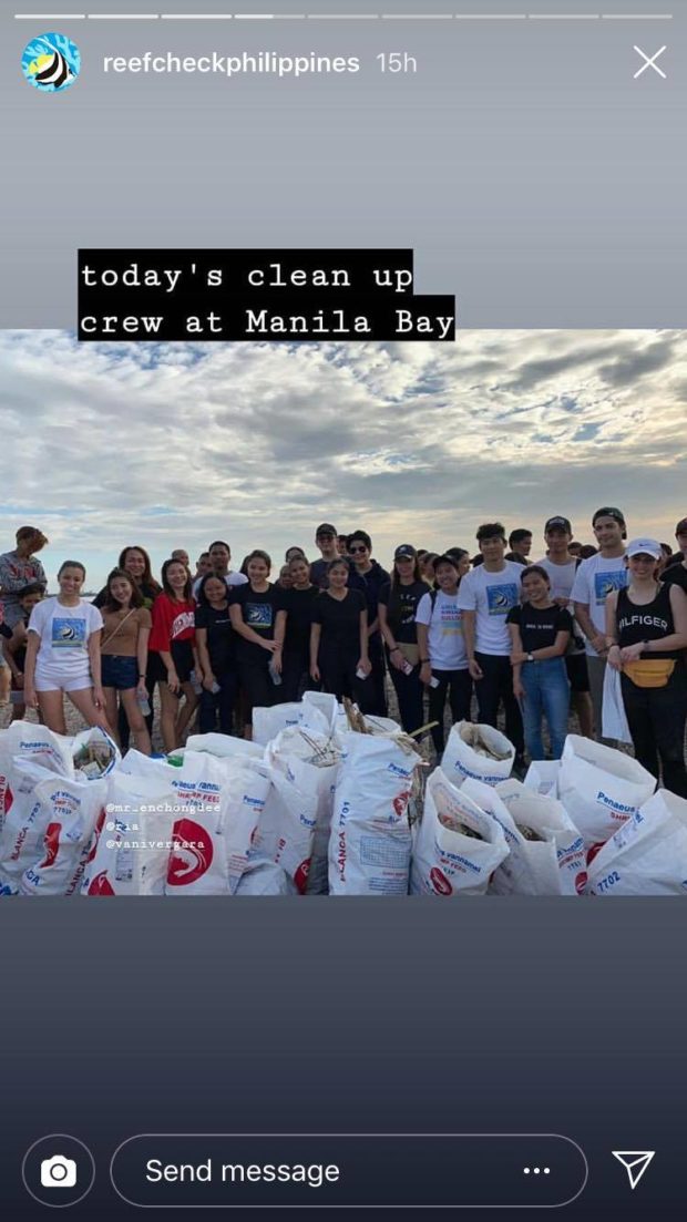 Enchong Dee, Ria Atayde lead Manila Bay coast cleanup Krissy Aguilar
