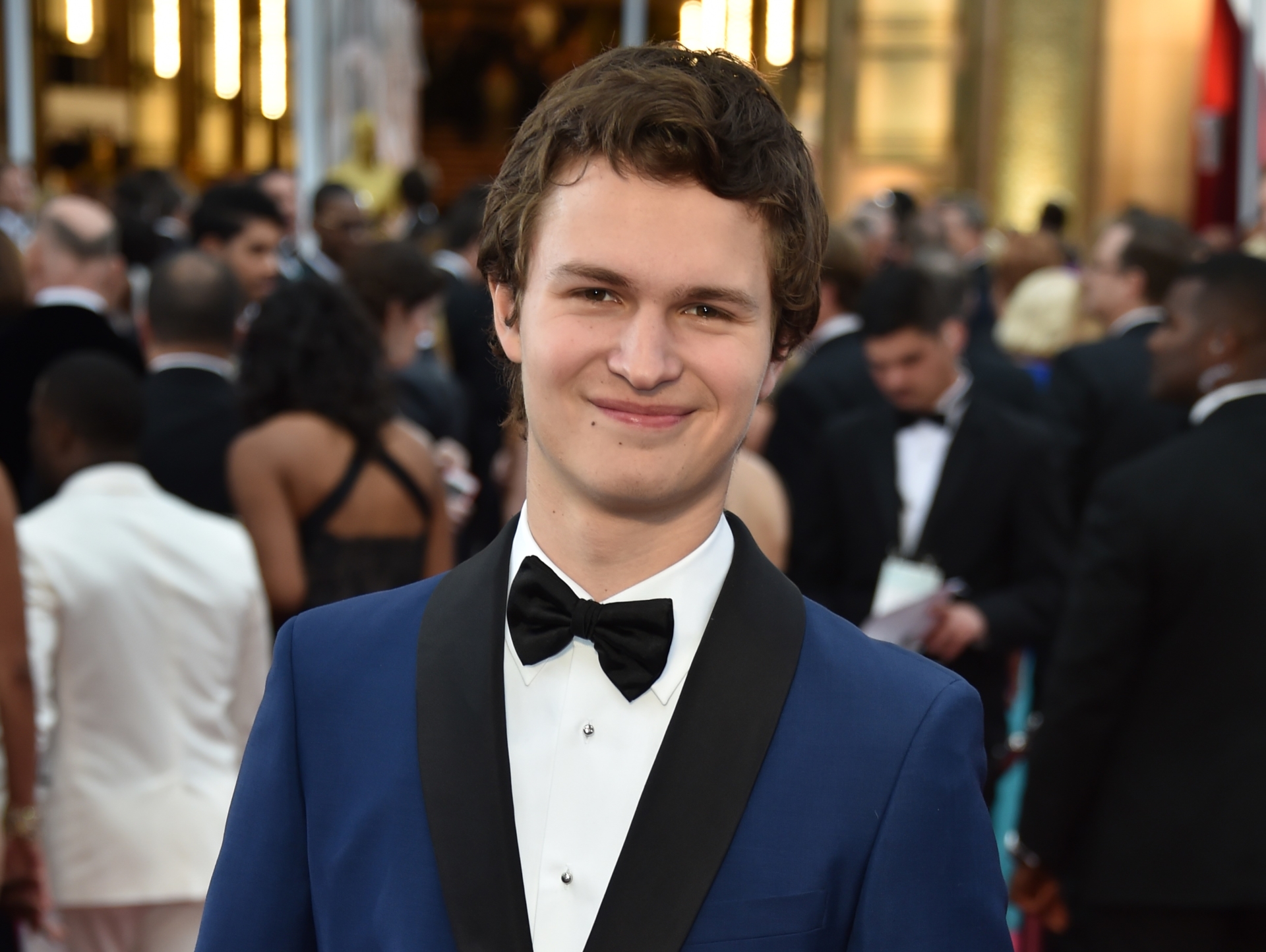 Ansel Elgort arriving at an event