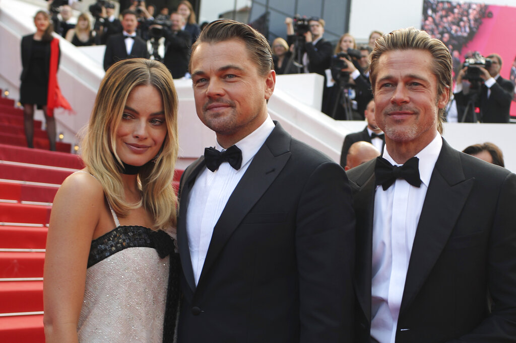 Margot Robbie, Leonardo DiCaprio, Brad Pitt