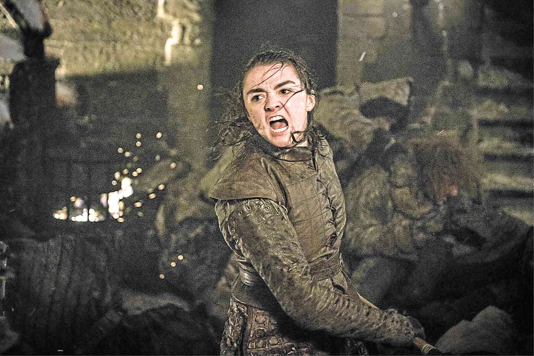 Maisie Williams as Arya Stark in Episode 3, Season 8 of “Game of Thrones” —HBO; PHOTO BY JONATHAN FORD