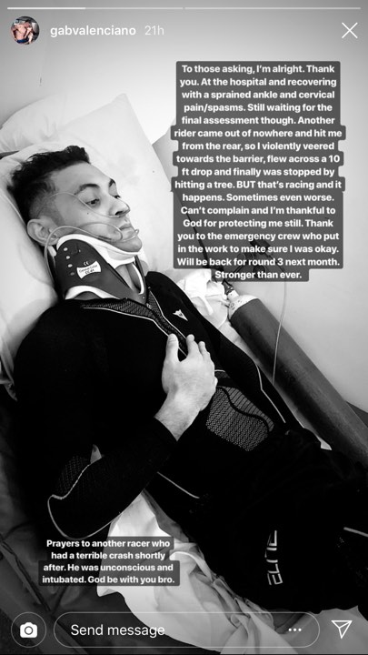 Gab Valenciano recovering after motorcycle race accident