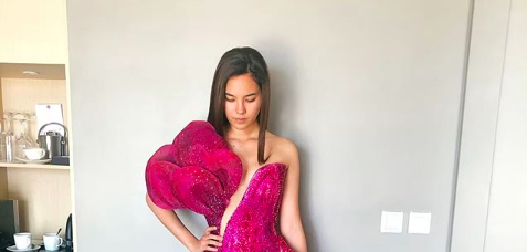 Catriona Gray’s waling-waling gown by Mak Tumang | Inquirer Entertainment