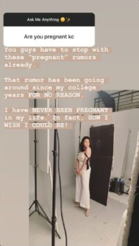 KC Concepcion on pregnancy rumors: ‘I have never been pregnant in my ...