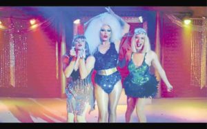 From left: Martin del Rosario, Paolo Ballesteros and Christian Bables in “The Panti Sisters”