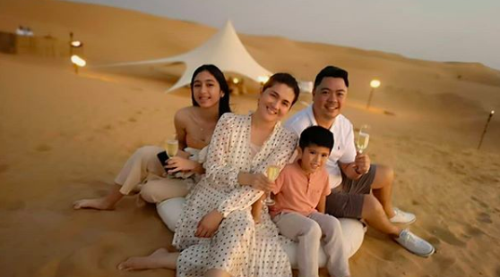 Dimples Romana, family in UAE