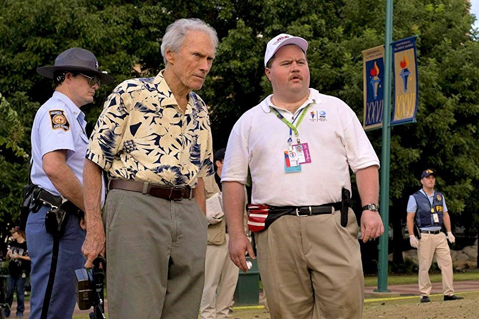 Eastwood (left) and Paul Walter Hauser—PHOTOS COURTESY OF WARNER BROS.
