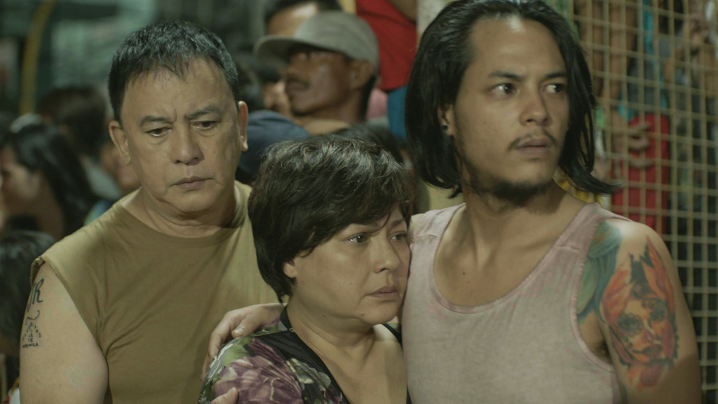 From left: Phillip Salvador, Gina Alajar and Felix Roco in “Madilimang Gabi”