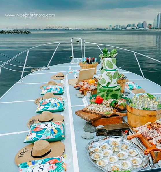 Sam Pinto yacht birthday party