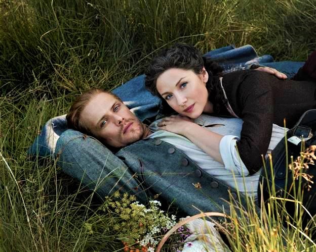 SamHeughan (left) and Caitriona Balfe as Jamie and Claire Fraser in “Outlander” —S‍‍TARS‍‍Z