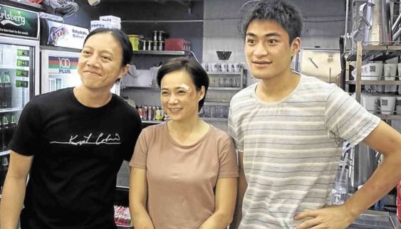 From left: director Ler Jiyuan, Yann Yann and Pan