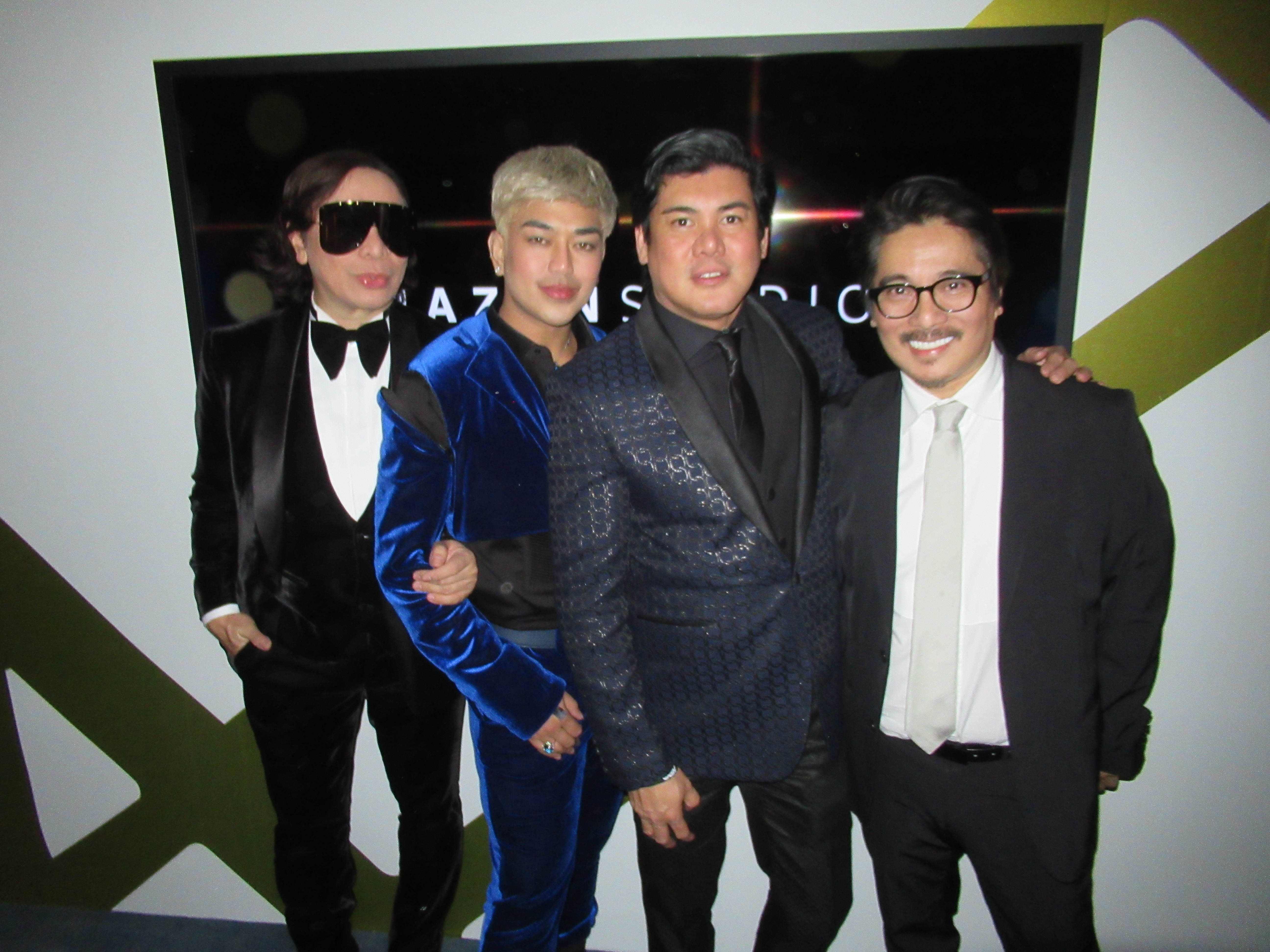 Four Filipino designers together in one place: (fromleft) Cinco, Kenneth Barlis, Oliver Tolentino and Alan del Rosario