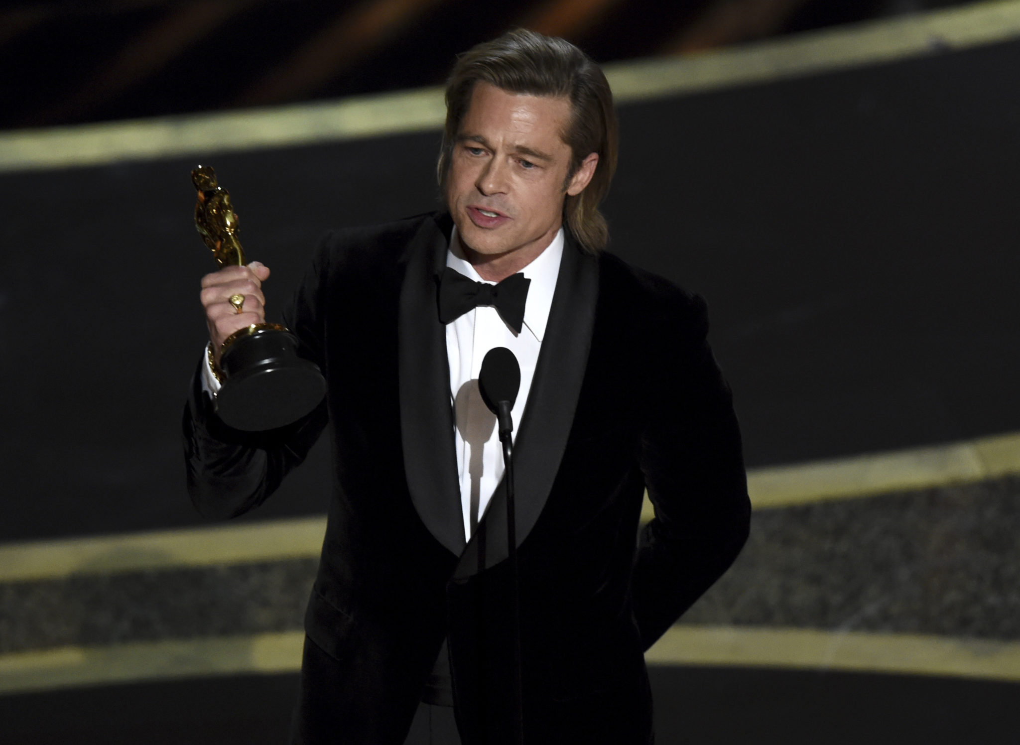 Brad Pitt wins his first acting Oscar as awards get underway | Inquirer ...