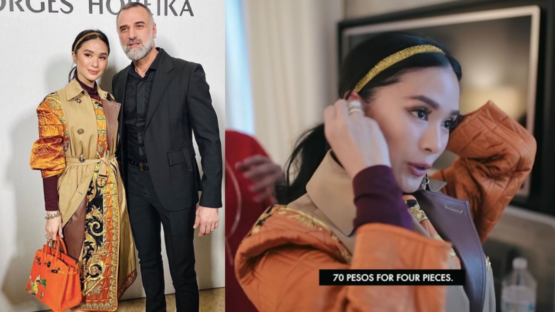 Heart Evangelista Wore A P70-For-Four Headband To Paris Fashion Week