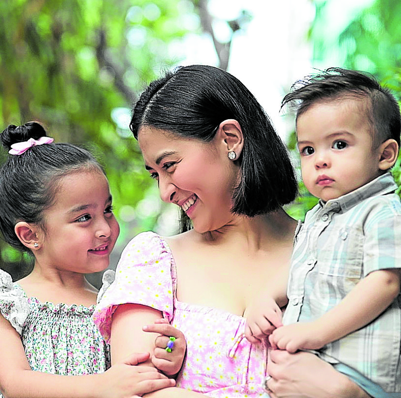 Marian Rivera with kids Zia and Ziggy