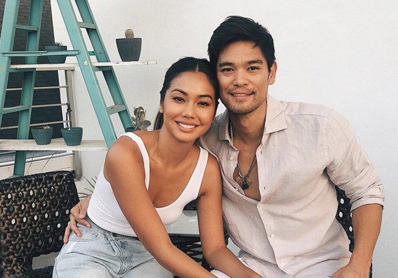 Jay-R (right) with wife Mica Javier