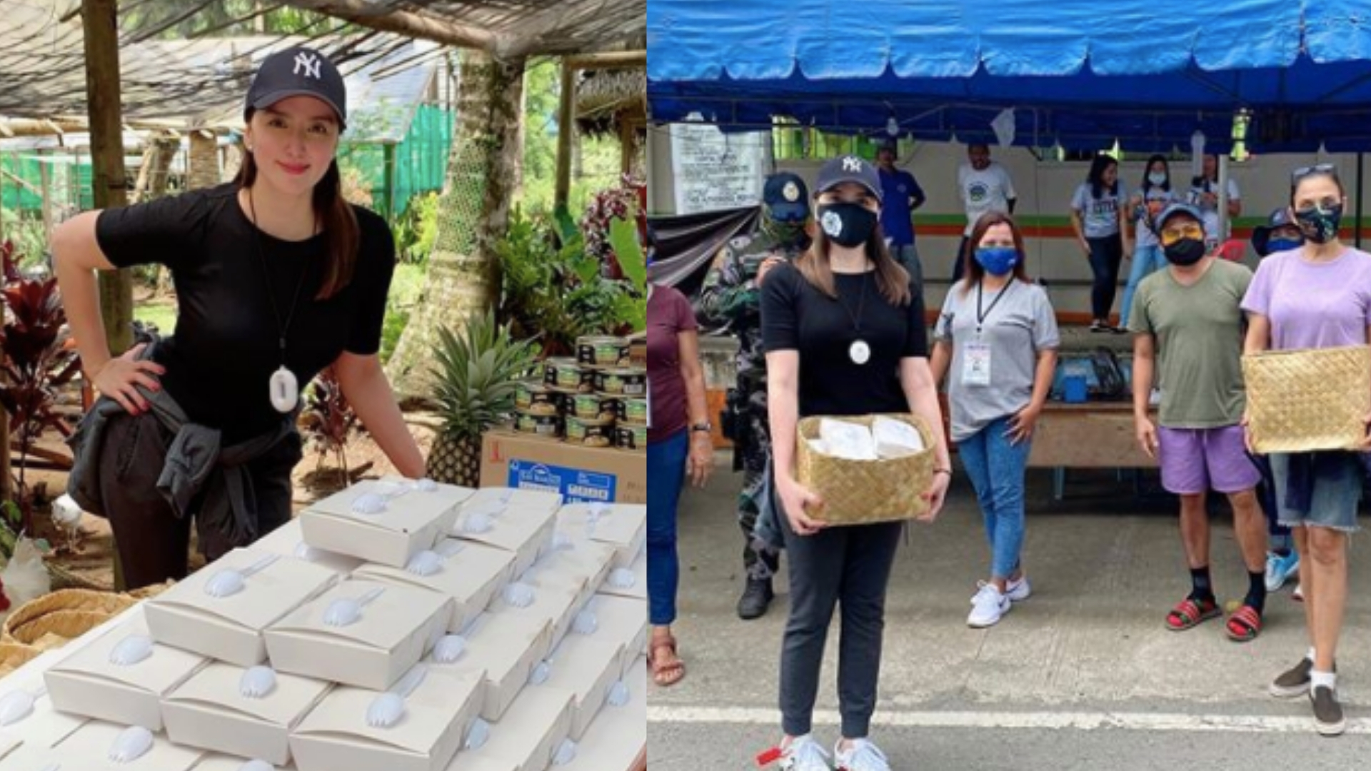 Look Ara Mina Hands Out Food To Frontliners Manning Checkpoints In Quezon Inquirer Entertainment 