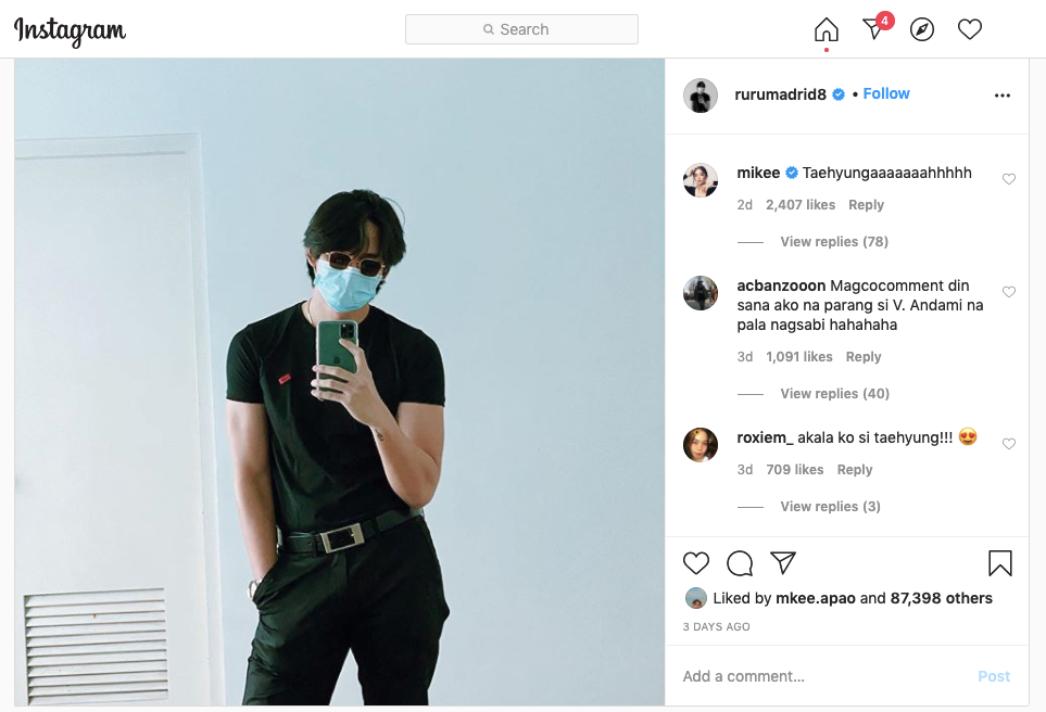Ruru Madrid stirs fans with stylish ensemble, gets noticed by BTS’ V on Weverse