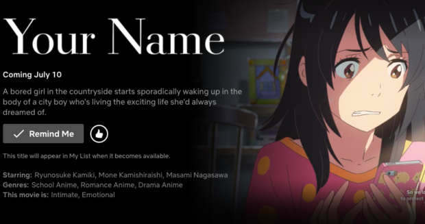 Your Name,