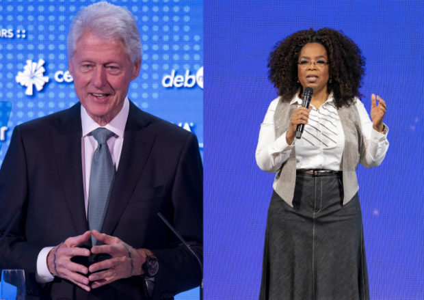 Bill Clinton and Oprah Winfrey