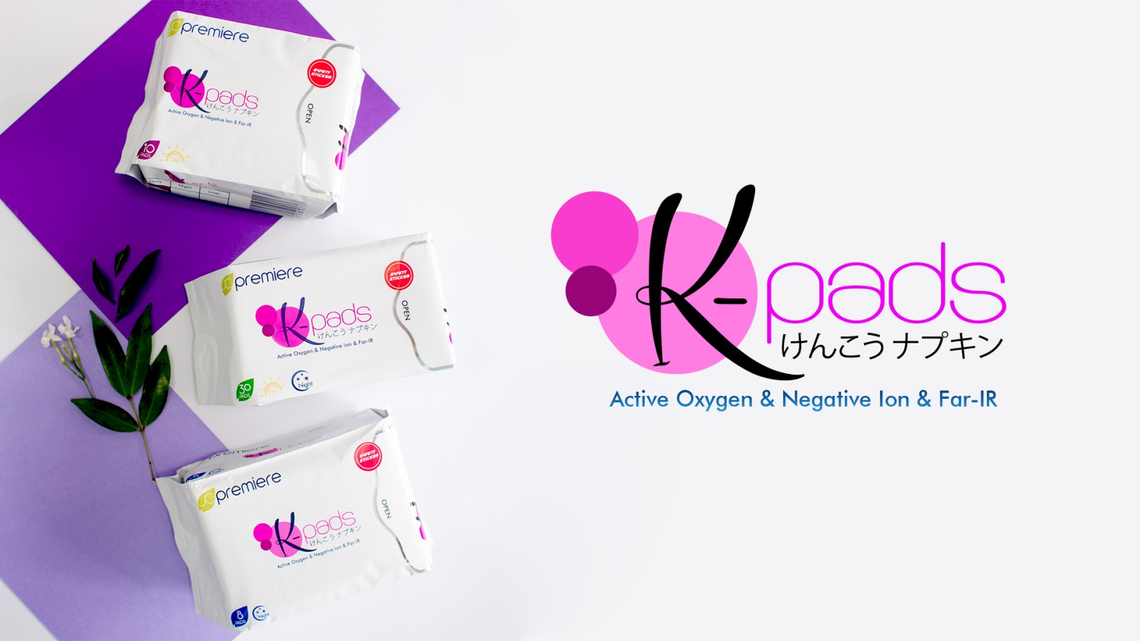 K-Pads contains negative ion strip