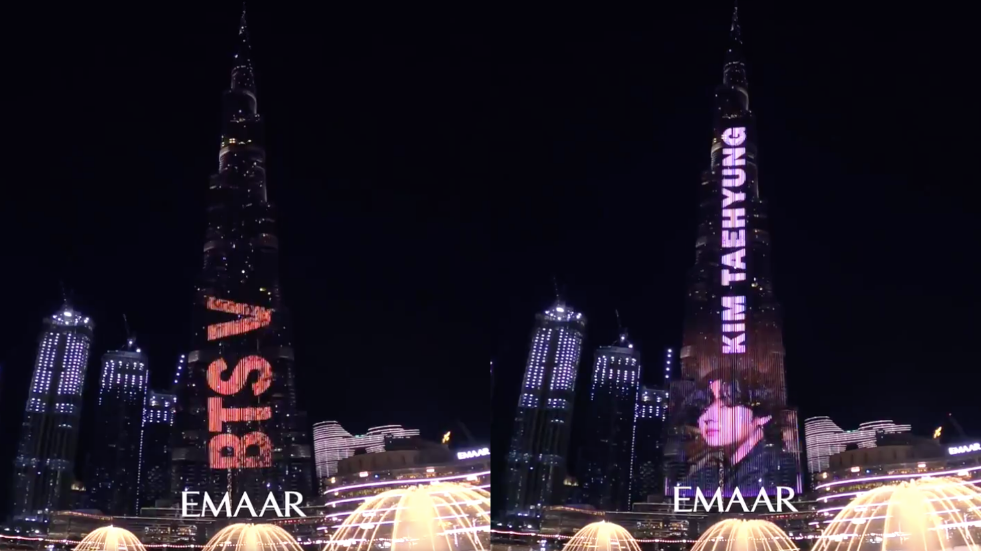 Watch Burj Khalifa Lights Up For Bts Member V S Birthday Inquirer Entertainment