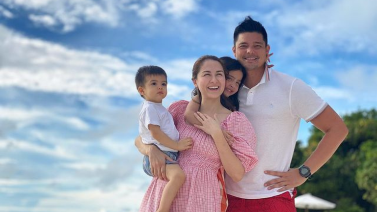 WATCH: Dingdong Dantes, Marian Rivera give away laptops, bike to