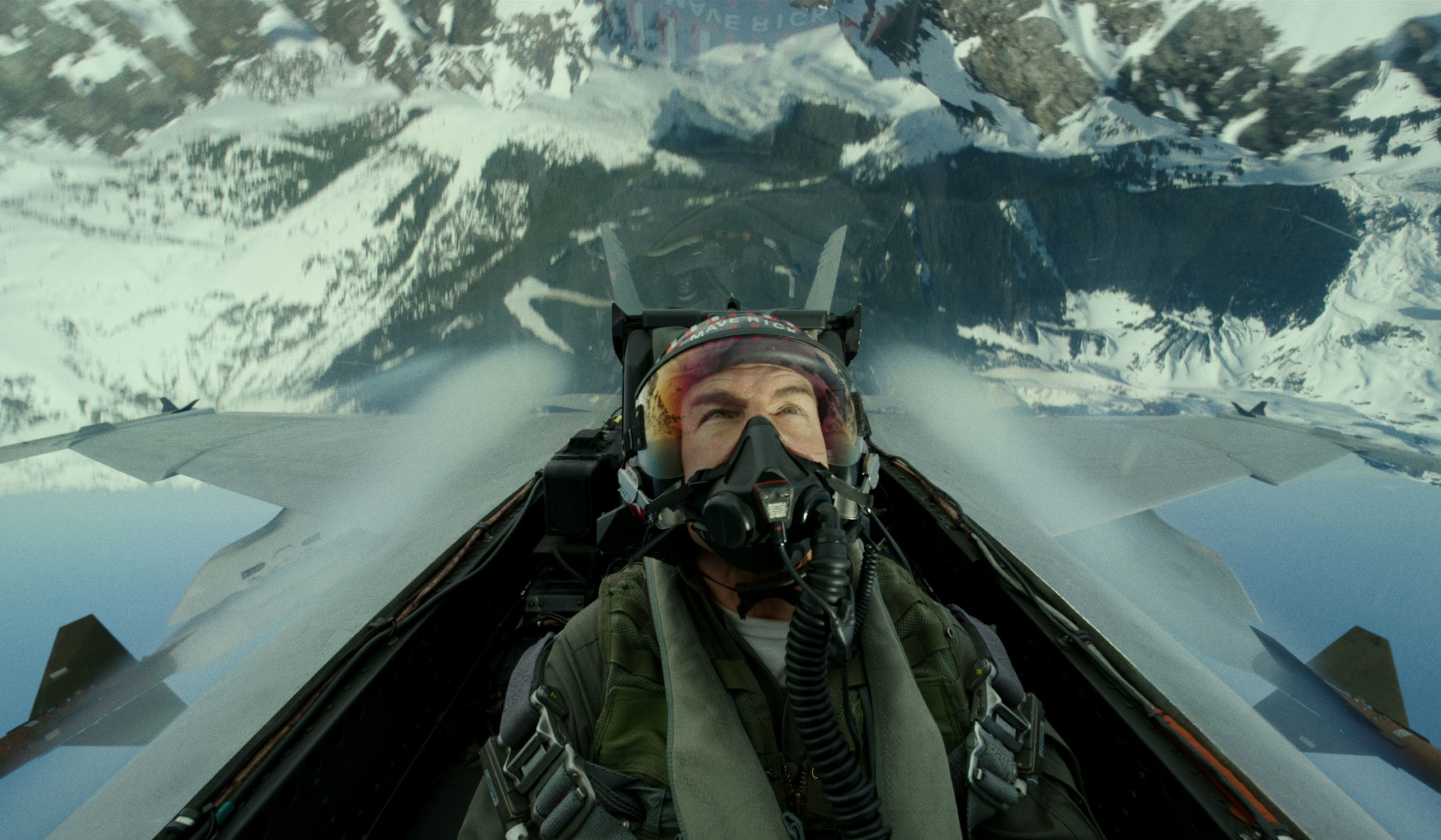 Tom Cruise is seen in an undated still from "Top Gun: Maverick". 