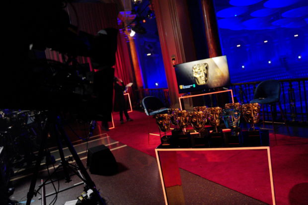 A handout image of EE BAFTA Film Awards Opening Night during the 74th British Academy Film Awards at Royal Albert Hall in London, Britain, April 10, 2021