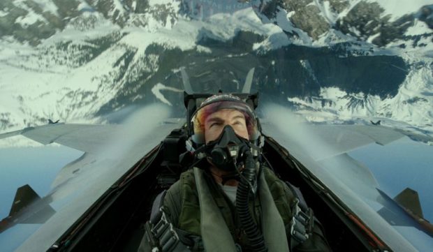 Tom Cruise is seen in an undated still from "Top Gun: Maverick"